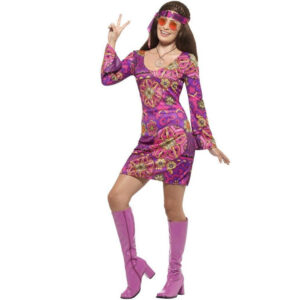 60-tals Woodstock Hippie Maskeraddräkt 1