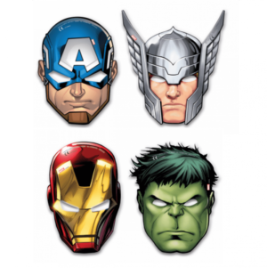 Ansiktsmasker Avengers de stora 6-pack 1