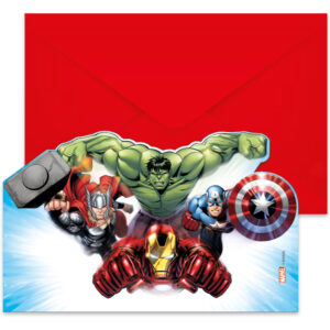 Avengers Inbjudningskort 6-pack 1
