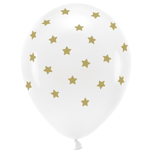Ballong Vit Med Stjärnor 6-pack 1