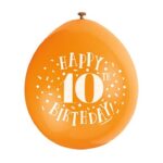 Ballonger Happy Birthday med siffra (1-10) 11