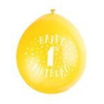Ballonger Happy Birthday med siffra (1-10) 2