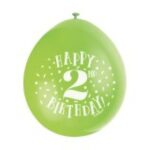 Ballonger Happy Birthday med siffra (1-10) 3