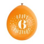 Ballonger Happy Birthday med siffra (1-10) 7