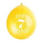 Ballonger Happy Birthday med siffra (1-10) 8