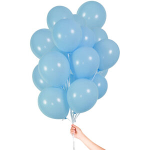 Ballonger Med Ballongsnöre Ljusblå 30-pack 1