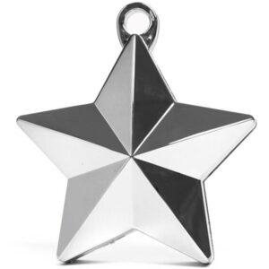 Ballongvikt Stjärna - Metallic Silver 1