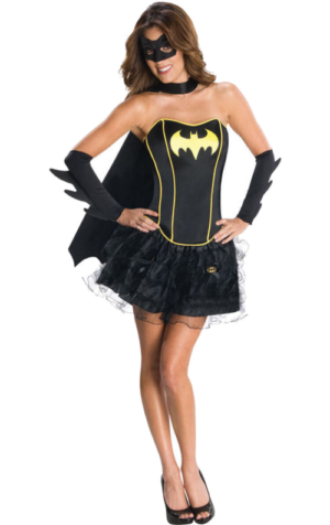 Batgirl Korsett Maskeraddräkt 1