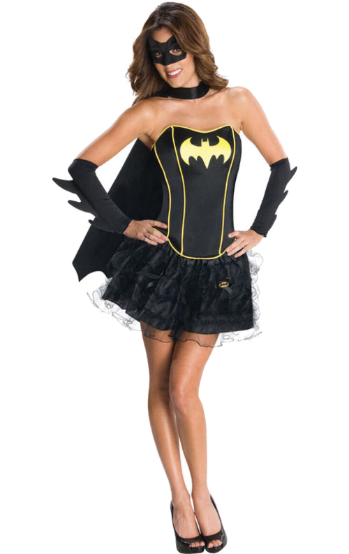 Batgirl Korsett Maskeraddräkt 1