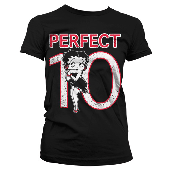 Betty Boop Perfect 10 Girly T-Shirt Svart 1