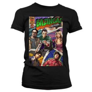 Big Bang Theory - Bazinga Comic Cover Dam T-Shirt 1