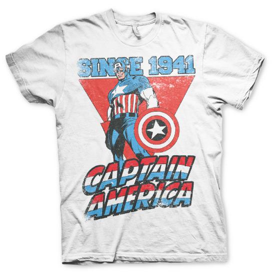 Captain America Since 1941 T-Shirt Vit 1