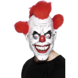 Clown Mask Röd & Vit 1