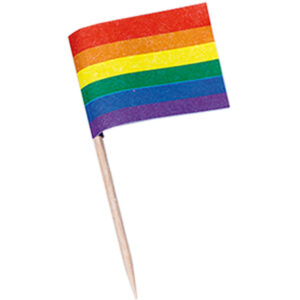 Cocktailflaggor Pride Regnbåge 50-pack 1