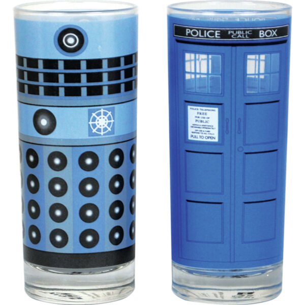 Doctor Who Dalek Och Tardis Glas 1