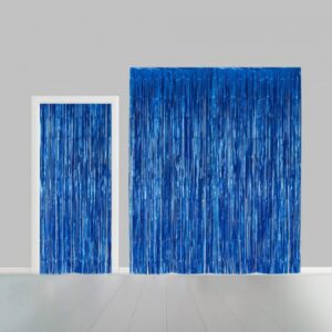 Dörrdraperi folie blå 240 x 100 cm 1