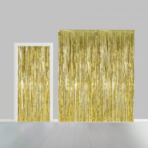 Dörrdraperi folie guld 240 x 100 cm 1