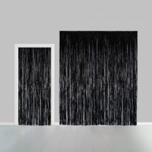 Dörrdraperi folie svart 240 x 100 cm 1