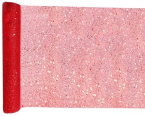 Duk (löpare) glitter röd, 30 x 500 cm 1