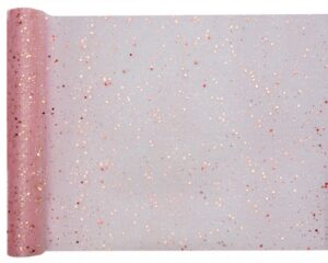 Duk (löpare) glitter roséguld, 28 x 500 cm 1