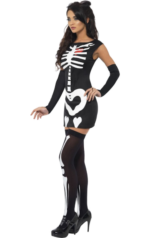 Fever Sexig Skelett-kostym 2
