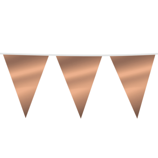 Flaggbanderoll metallic roséguld - flera storlekar 1