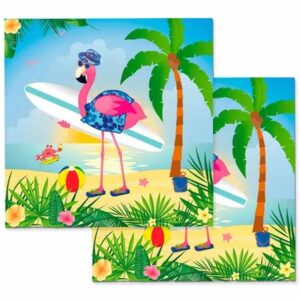 Flamingo servetter 33 x 33cm 20-pack 1