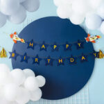Flygplan Banderoll "Happy Birthday" 2,5m 3