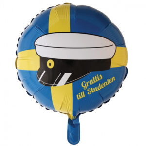 Folieballong Grattis till Studenten 46 cm 1