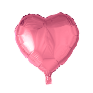 Folieballong hjärta rosa - 46 cm 1
