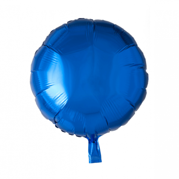 Folieballong rund blå - 46 cm 1