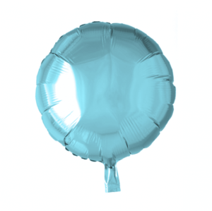 Folieballong rund ljusblå - 46 cm 1
