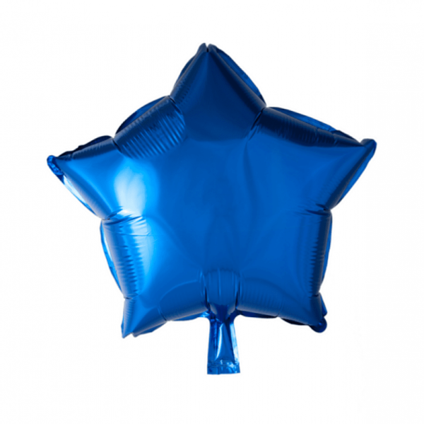 Folieballong stjärna blå - 46 cm 1