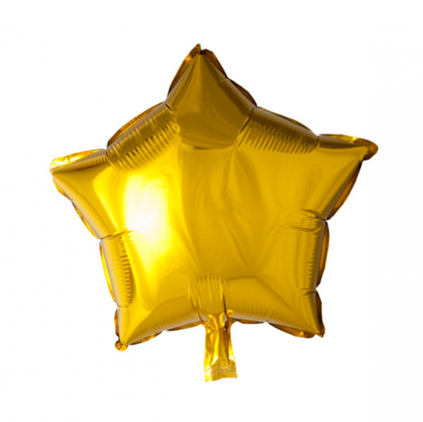 Folieballong stjärna guld - 46 cm 1