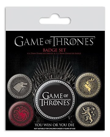 Game of Thrones Badges 5 st 1