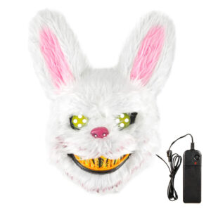 Halloween Bunny LED Mask Orange 1