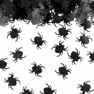 Halloween Foliekonfetti Svarta Spindlar 15g 1