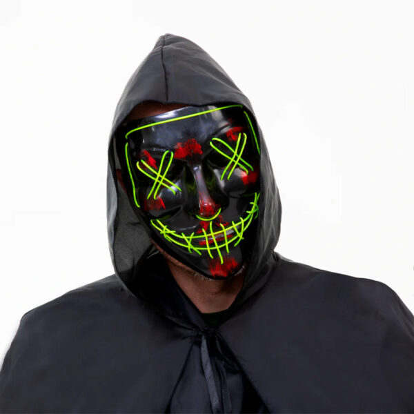 Halloween LED Mask Grön 2