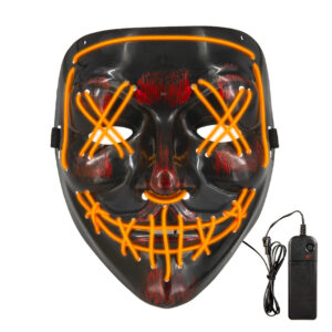 Halloween LED Mask Orange 1