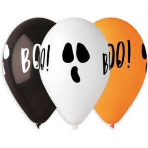 Halloweenballonger "Boo" 33cm 5-pack 1