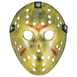 Halloweenmask Fredag ​​den 13:e Guld 20x24,5cm 1