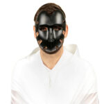 Halloweenmask Svart 22x17cm 2