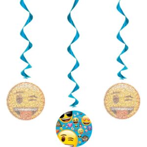 Hängade dekorationer emoji 3 delar 1