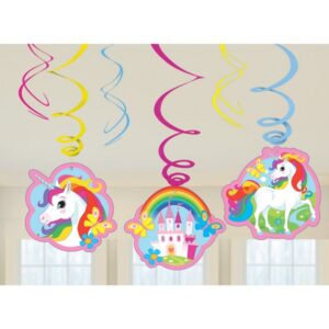 Hängande dekoration Unicorn Rainbow 6 delar 1