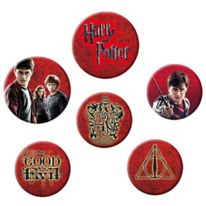 Harry Potter Badges Knappar 6-pack 1