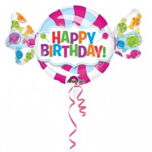 Heliumballon Happy Birthday - karamell 101 cm 1