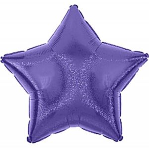 Heliumballong lila stjärna prisma 1