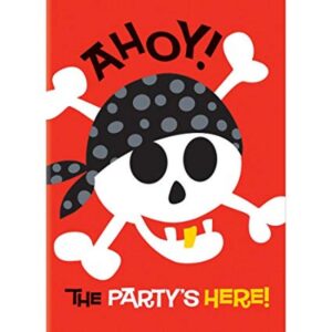 Inbjudningskort Pirat 8-pack 1