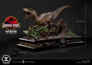 Jurassic Park Legacy Museum Collection Statue 1/6 Velociraptor Attack 38 cm 1