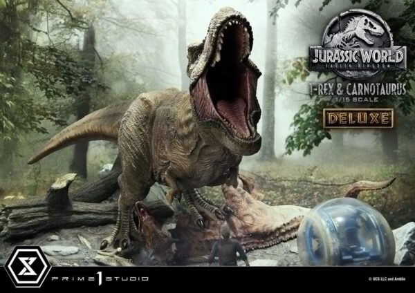 Jurassic World: Fallen Kingdom Statue 1/15 T-Rex & Carnotaurus Deluxe Version 90 cm 3